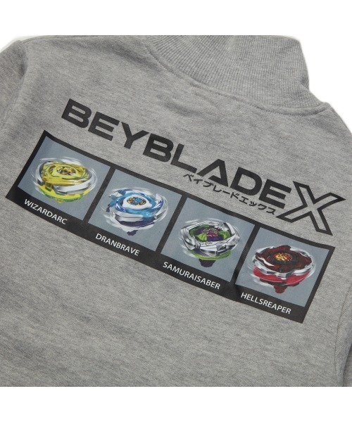 セール】BEYBLADE X 長袖トレーナー ハーフジップ ベイブレード