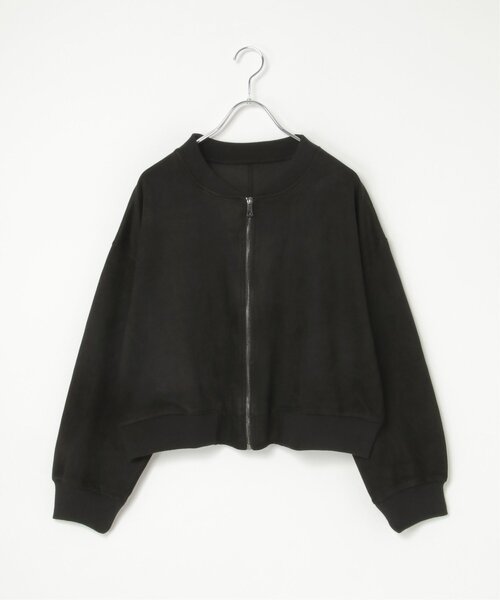 notch.（ノッチ）の「カットスエードMA-１（MA-1・レディース・モカ/ブラック/グレイッシュベージュ・M）」の4枚目の写真