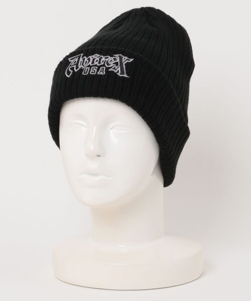 AVIREX（アヴィレックス）の「AVIREX/アヴィレックス / AX EX VARSITY BLOCK FONT KNIT WATCH / 81263200（ニットキャップ/ビーニー・レディース・レッド/カーキ/ブラック/グレー・FREE）」の6枚目の写真