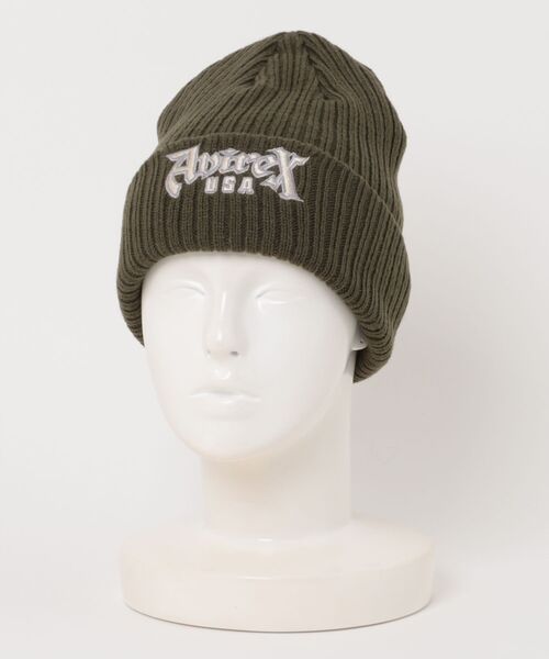 AVIREX（アヴィレックス）の「AVIREX/アヴィレックス / AX EX VARSITY BLOCK FONT KNIT WATCH / 81263200（ニットキャップ/ビーニー・レディース・レッド/カーキ/ブラック/グレー・FREE）」の8枚目の写真