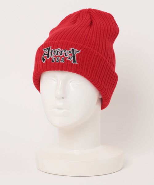 AVIREX（アヴィレックス）の「AVIREX/アヴィレックス / AX EX VARSITY BLOCK FONT KNIT WATCH / 81263200（ニットキャップ/ビーニー・レディース・レッド/カーキ/ブラック/グレー・FREE）」の9枚目の写真