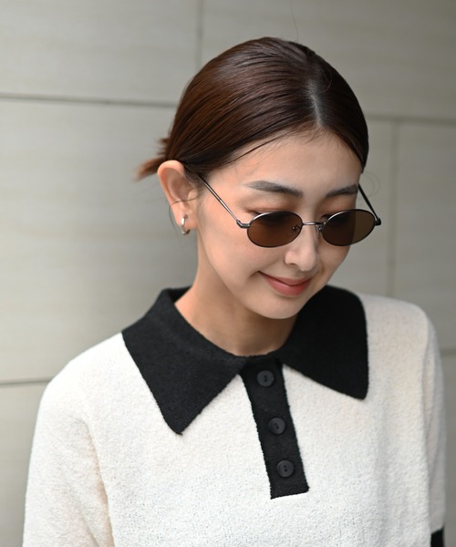 Marient(マリエント)の「Oval Color Lens Sunglasses(サングラス・レディース・ブラック/ブラウン・FREE)」の12枚目の写真