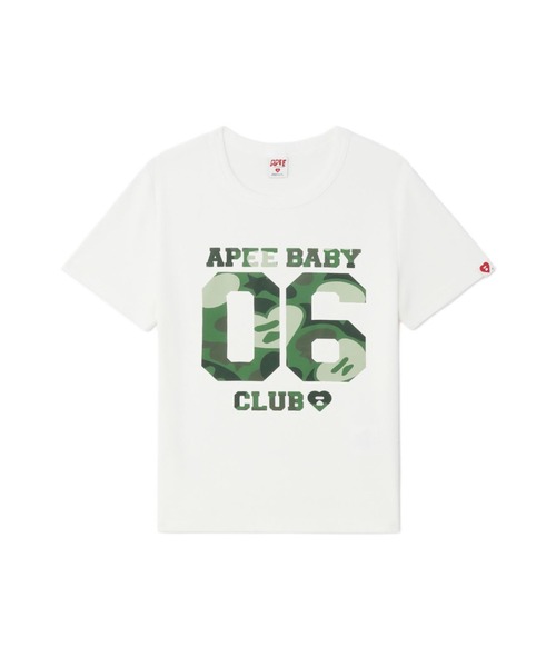A BATHING APE(アベイシングエイプ)の「CAMO 06 PRINT CROP TEE(Tシャツ/カットソー・レディース・ホワイト×ネイビー/ホワイト×ピンク/ホワイト×グリーン・X-SMALL/SMALL)」の1枚目の写真