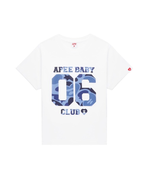 A BATHING APE(アベイシングエイプ)の「CAMO 06 PRINT CROP TEE(Tシャツ/カットソー・レディース・ホワイト×ネイビー/ホワイト×ピンク/ホワイト×グリーン・X-SMALL/SMALL)」の3枚目の写真