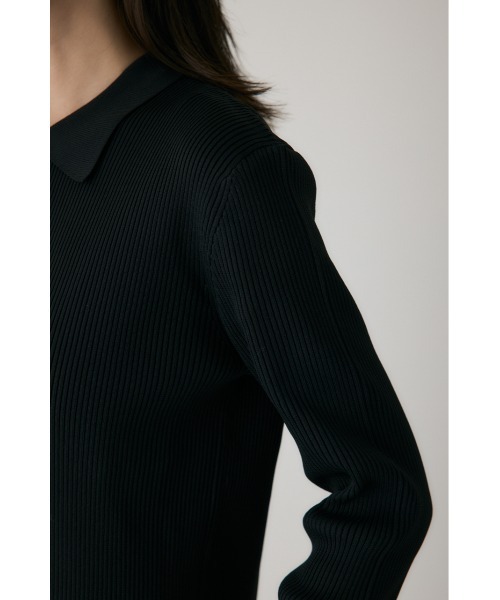 crie conforto(クリーコンフォルト)の「ポロリブニットワンピース ロングワンピース / 冬服(ワンピース・レディース・グレー/ブラック・FREE)」の20枚目の写真