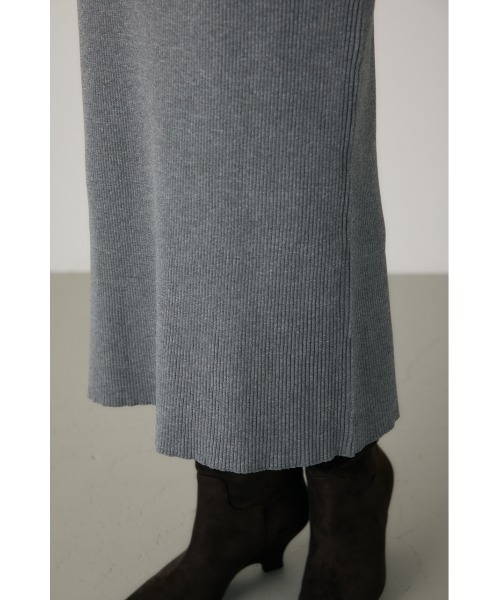 crie conforto(クリーコンフォルト)の「ポロリブニットワンピース ロングワンピース / 冬服(ワンピース・レディース・グレー/ブラック・FREE)」の11枚目の写真