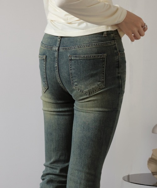 Ulysses（ユリシス）の「フレアデニムパンツ／ヴィンテージウォッシュ（デニムパンツ・レディース・ブルー/ネイビー・S/M）」の15枚目の写真