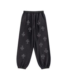 Unknown London スウェットパンツ セール】スウェットパンツ｜BLACKxBLACK CROSS JOGGER｜Unknown