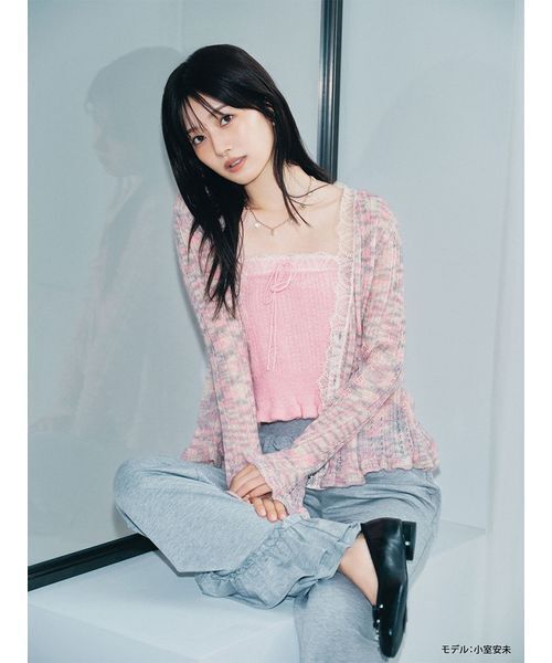 LILY BROWN(リリーブラウン)の「レースアップバレエシューズ(パンプス・レディース・ホワイト/アイボリー/ブラック・S/M/L)」の5枚目の写真