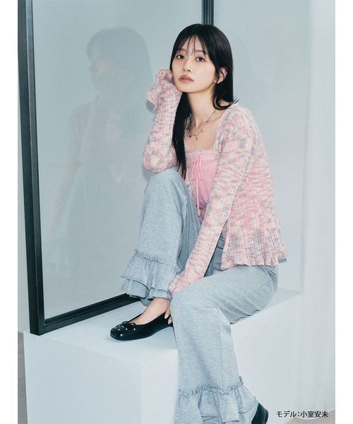 レースアップバレエシューズ（パンプス）｜LILY BROWN（リリーブラウン