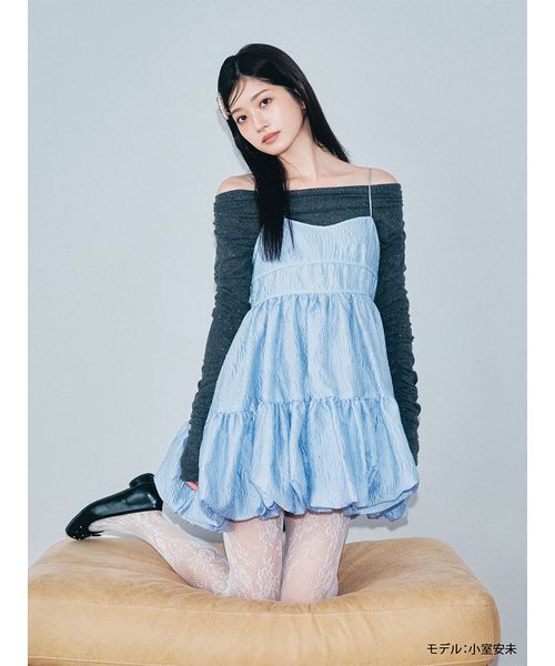 LILY BROWN(リリーブラウン)の「レースアップバレエシューズ(パンプス・レディース・ホワイト/アイボリー/ブラック・S/M/L)」の9枚目の写真