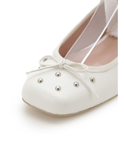 LILY BROWN(リリーブラウン)の「レースアップバレエシューズ(パンプス・レディース・ホワイト/アイボリー/ブラック・S/M/L)」の12枚目の写真