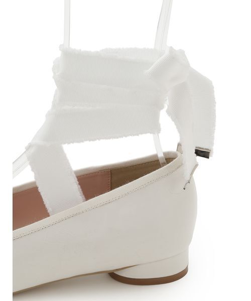 LILY BROWN(リリーブラウン)の「レースアップバレエシューズ(パンプス・レディース・ホワイト/アイボリー/ブラック・S/M/L)」の14枚目の写真