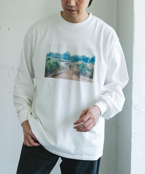 URBAN RESEARCH DOORS（アーバンリサーチドアーズ）の「Grow Organic フォトプリントロングスリーブTシャツ（Tシャツ/カットソー・メンズ・オフホワイト/ホワイト系その他・LARGE/MEDIUM）」の10枚目の写真