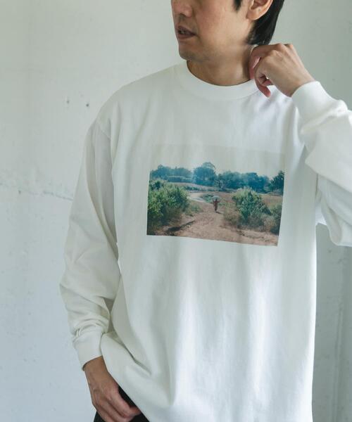 URBAN RESEARCH DOORS（アーバンリサーチドアーズ）の「Grow Organic フォトプリントロングスリーブTシャツ（Tシャツ/カットソー・メンズ・オフホワイト/ホワイト系その他・LARGE/MEDIUM）」の9枚目の写真