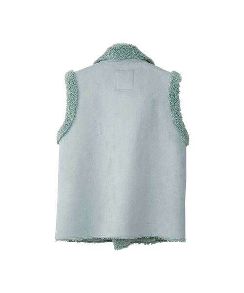 HYSTERIC GLAMOUR（ヒステリックグラマー）の「PUNK CUSTOM エコムートンベスト（ベスト・レディース・ブラック/ブラウン/グリーン・FREE）」の12枚目の写真