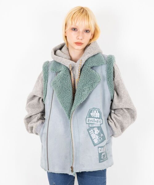 PUNK CUSTOM エコムートンベスト（ベスト）｜HYSTERIC GLAMOUR