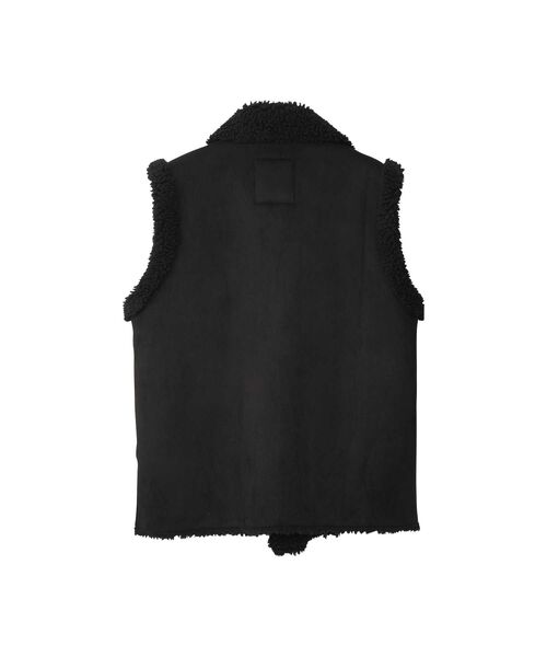 HYSTERIC GLAMOUR（ヒステリックグラマー）の「PUNK CUSTOM エコムートンベスト（ベスト・レディース・ブラック/ブラウン/グリーン・FREE）」の5枚目の写真