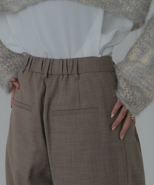 GALLEST（ギャレスト）の「センタータックメランジワイドパンツ（その他パンツ・レディース・チャコールグレー/ベージュ・36/38/40）」の19枚目の写真