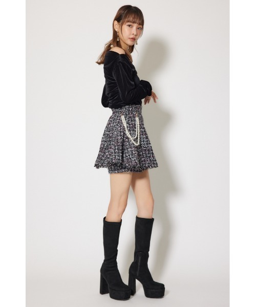 rienda（リエンダ）の「ソフティーカットオフショルトップス 秋服 冬服（Tシャツ/カットソー・レディース・ブラック/ピンク/ブラウン・FREE）」の8枚目の写真