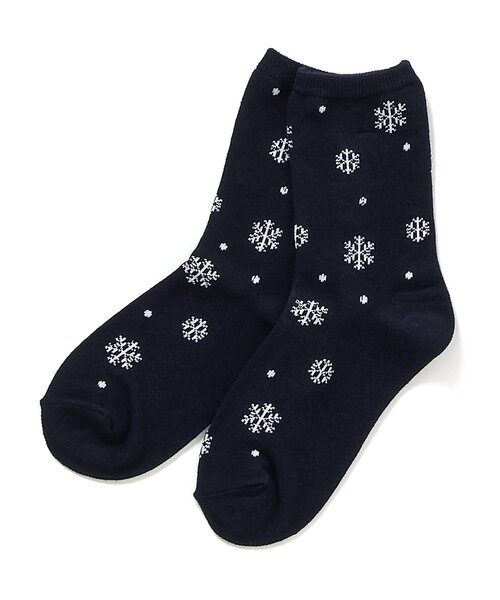 apres les cours(アプレレクール)の「クリスマスソックス(ソックス/靴下・キッズ・アイボリー/レッド/ネイビー・12/15 /18/21)」の1枚目の写真