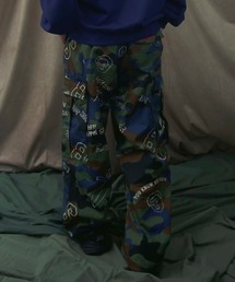 カーゴパンツ（ブルー・ネイビー/青色系・カモフラージュ柄