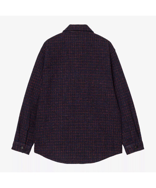 Carhartt WIP(カーハートダブリューアイピー)の「Carhartt WIP BELLAMY SHIRT JAC(カーハートワークインプログレス ベラミー シャツ ジャケット)(シャツ/ブラウス・メンズ・パープル系/ワイン系・SMALL/MEDIUM/LARGE/X-LARGE)」の4枚目の写真