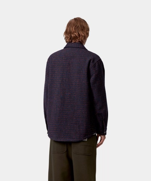 Carhartt WIP(カーハートダブリューアイピー)の「Carhartt WIP BELLAMY SHIRT JAC(カーハートワークインプログレス ベラミー シャツ ジャケット)(シャツ/ブラウス・メンズ・パープル系/ワイン系・SMALL/MEDIUM/LARGE/X-LARGE)」の6枚目の写真