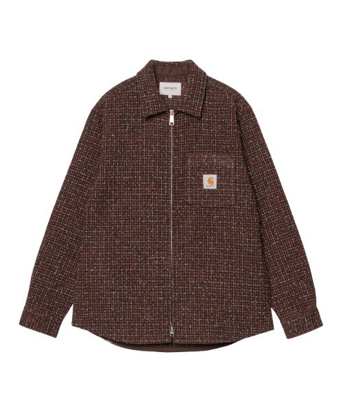 Carhartt WIP(カーハートダブリューアイピー)の「Carhartt WIP BELLAMY SHIRT JAC(カーハートワークインプログレス ベラミー シャツ ジャケット)(シャツ/ブラウス・メンズ・パープル系/ワイン系・SMALL/MEDIUM/LARGE/X-LARGE)」の9枚目の写真