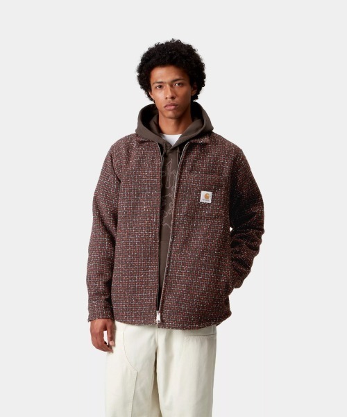 Carhartt WIP(カーハートダブリューアイピー)の「Carhartt WIP BELLAMY SHIRT JAC(カーハートワークインプログレス ベラミー シャツ ジャケット)(シャツ/ブラウス・メンズ・パープル系/ワイン系・SMALL/MEDIUM/LARGE/X-LARGE)」の13枚目の写真