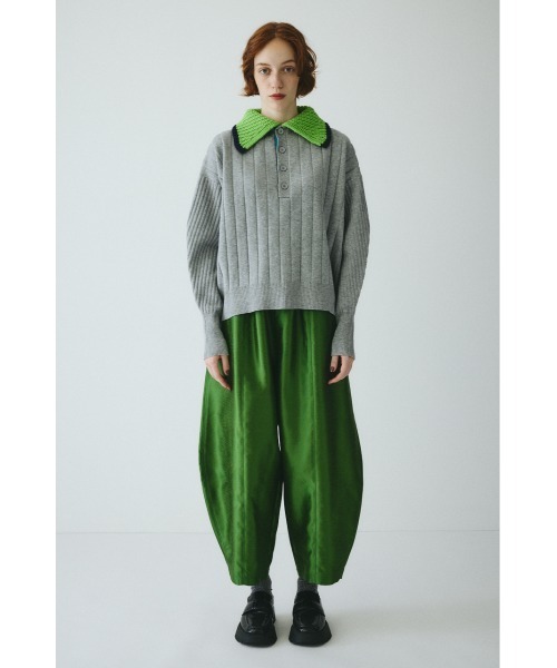 HeRIN.CYE(ヘリンドットサイ)の「Point collar knit pull over ポイントカラーニットプルオーバー(ニット/セーター・レディース・ネイビー/ベージュ/グレー・FREE)」の8枚目の写真