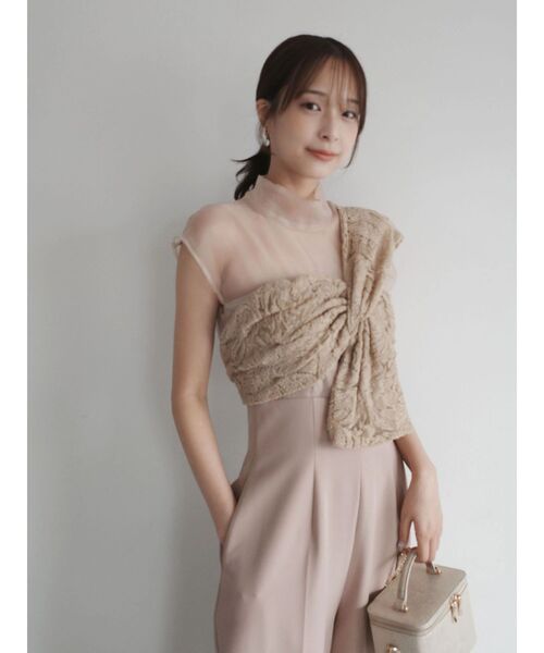 セール】LADYエンブロイダリーツイストパンツドレス（パンツドレス