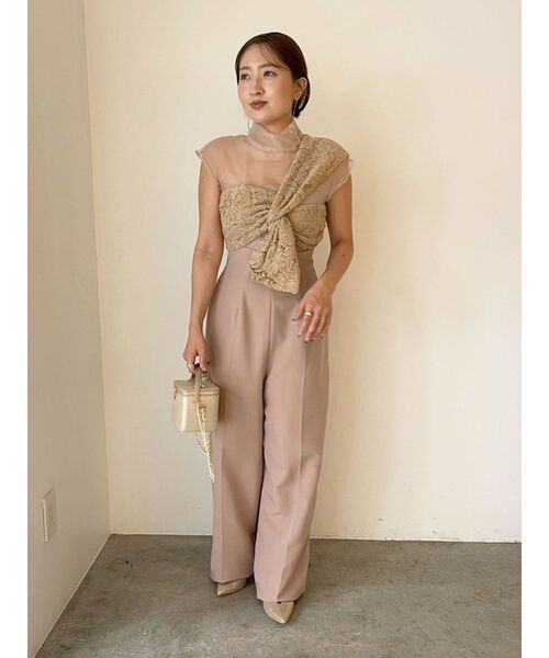 ＊美品＊ラグナムーン LADYエンブロイダリーツイストパンツドレス セール】LADYエンブロイダリーツイストパンツドレス（パンツドレス