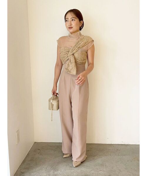 セール】LADYエンブロイダリーツイストパンツドレス（パンツドレス