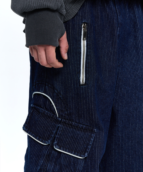 RSSC(アールエスエスシー)の「WRINKLE MIXED STRIPE CARPENTER DENIM PANTS - DENIM(デニムパンツ・レディース・その他・1/2)」の9枚目の写真