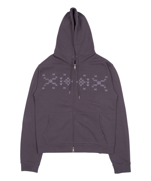 THECOLDESTMOMENT(ザコールデストモーメント)の「TCM nordic hooded zip-up (purple)(パーカー・レディース・その他・SMALL/MEDIUM/LARGE)」の1枚目の写真