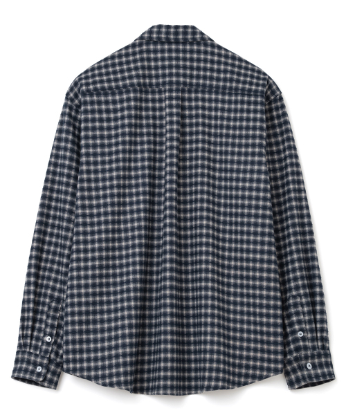 Millo Archive（ミロ アーカイブ）の「ミュートプレイドチェックシャツ[ネイビー]（シャツ/ブラウス・メンズ・その他・LARGE/X-LARGE/MEDIUM）」の4枚目の写真