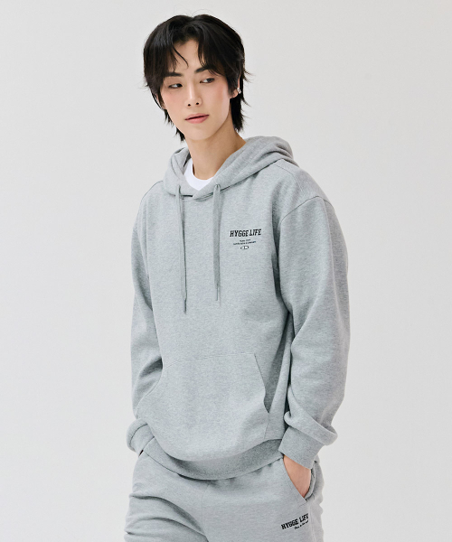 CHASECULT(チェイスカルト)の「共用エッセンシャルレタリングフードTシャツ-DEZU5104B0B(パーカー・メンズ・ライトグレー・95/105/90/100/110)」の5枚目の写真