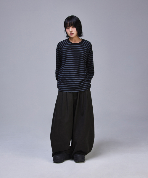 SCALLYWAG（スカリーワグ）の「スリーピンタックメガワイドコットンパンツ[チャコール]（その他パンツ・レディース・その他・SMALL/MEDIUM/LARGE/X-LARGE）」の7枚目の写真