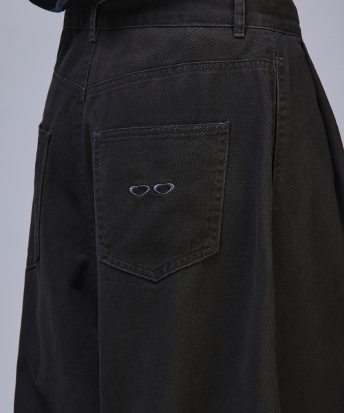 SCALLYWAG（スカリーワグ）の「スリーピンタックメガワイドコットンパンツ[チャコール]（その他パンツ・レディース・その他・SMALL/MEDIUM/LARGE/X-LARGE）」の10枚目の写真