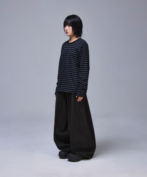 SCALLYWAG（スカリーワグ）の「スリーピンタックメガワイドコットンパンツ[チャコール]（その他パンツ・レディース・その他・SMALL/MEDIUM/LARGE/X-LARGE）」の14枚目の写真