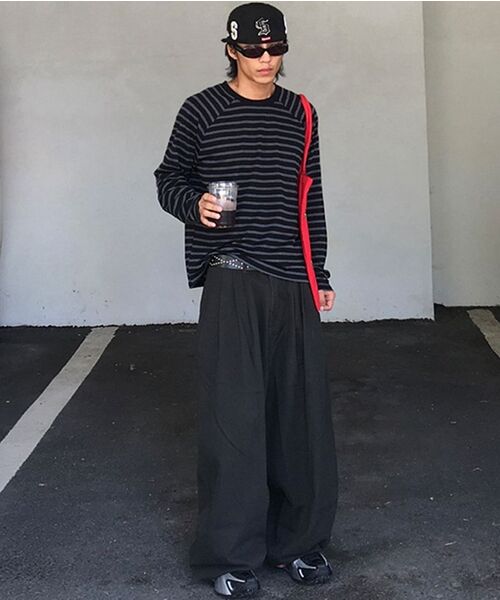 SCALLYWAG（スカリーワグ）の「スリーピンタックメガワイドコットンパンツ[チャコール]（その他パンツ・レディース・その他・SMALL/MEDIUM/LARGE/X-LARGE）」の20枚目の写真