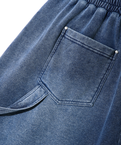 TRILLION(トリリオン)の「カーペンター デニム スウェット バミューダショーツ_ブルー(その他パンツ・メンズ・その他・MEDIUM/LARGE)」の8枚目の写真