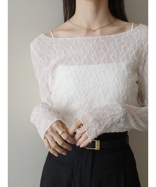 amel(エイメル)の「クラシックレースシアートップス / アイボリー(シャツ/ブラウス・レディース・アイボリー・FREE)」の15枚目の写真