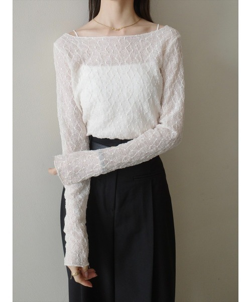 amel(エイメル)の「クラシックレースシアートップス / アイボリー(シャツ/ブラウス・レディース・アイボリー・FREE)」の14枚目の写真