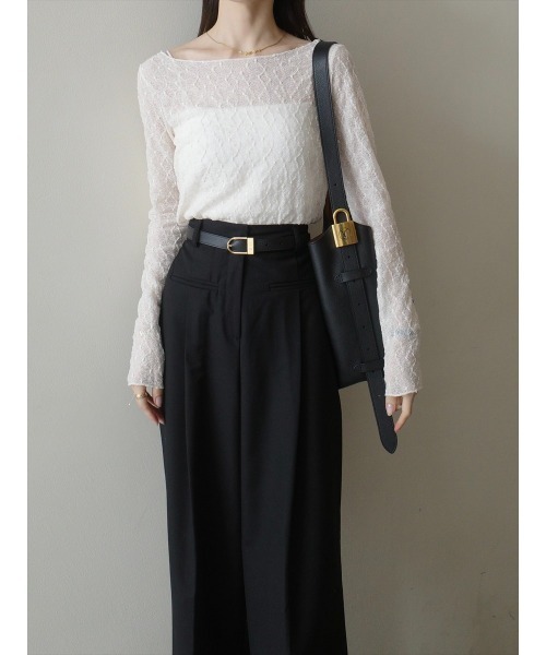 amel(エイメル)の「クラシックレースシアートップス / アイボリー(シャツ/ブラウス・レディース・アイボリー・FREE)」の9枚目の写真