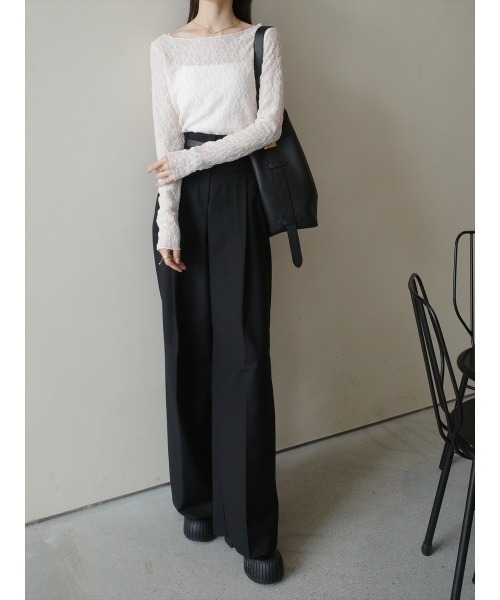 amel(エイメル)の「クラシックレースシアートップス / アイボリー(シャツ/ブラウス・レディース・アイボリー・FREE)」の6枚目の写真