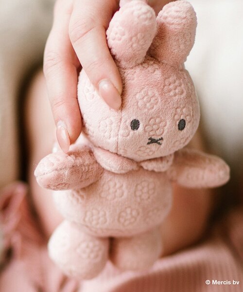 BIRTHDAY BAR（バースデイバー）の「ミッフィー×Little Dutch　miffy flower ぶるぶるトイ（ベビーギフト・キッズ・グリーン/ピンク・0）」の6枚目の写真