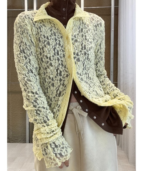 BtoF PLUMP LACE TOP（シャツ⁄ブラウス）｜ELCHELE（エルチェレ BTOF 