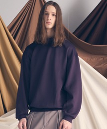 MAISON SPECIAL | 《UNISEX》Mock Neck Prime-Over Sweat/モックネックプライムオーバースウェット【MAISON SPECIAL/メゾンスペシャル】(スウェット)